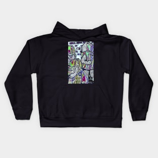 Punk Robots 3 Kids Hoodie